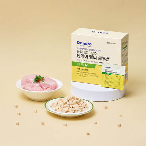 닥터뉴토 올라이즈 고양이 원데이 멀티 솔루션 트릿 치킨