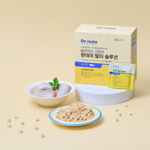 닥터뉴토 올라이즈 고양이 원데이 멀티 솔루션 트릿 북어